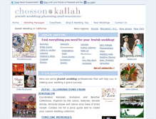 Tablet Screenshot of chossonandkallah.com